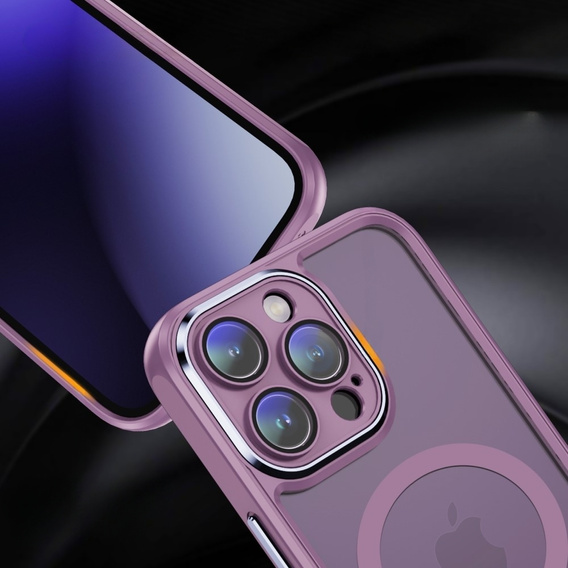 Husă pentru iPhone 14 Pro Max, ERBORD Impact Guard, MagSafe, violet