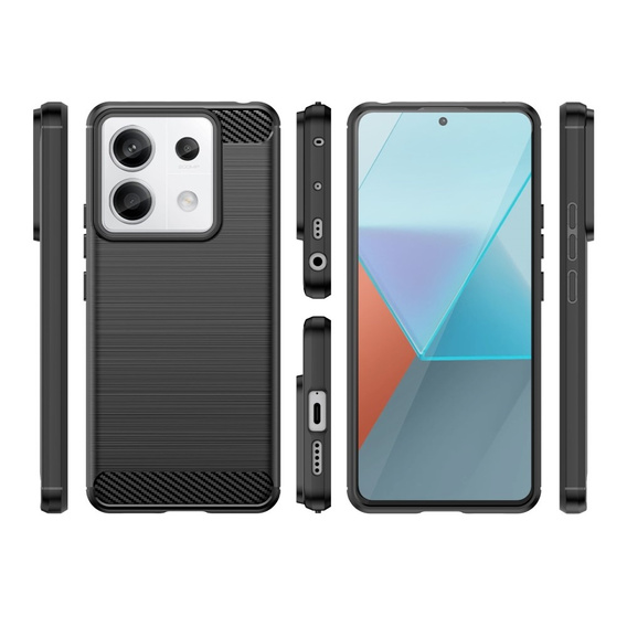 Huse pentru Xiaomi Redmi Note 13 Pro 5G, Carbon, negru