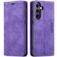 Husă pentru Samsung Galaxy A55, ERBORD Vintage, violet + Sticlă pentru ecran