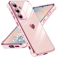 Huse pentru Samsung Galaxy S25 FE, Electro heart, roz rose gold