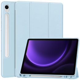 Husă pentru Samsung Galaxy Tab S10 Lite / S10 FE / S9 FE, Smartcase cu spațiu pentru stylus, albastru