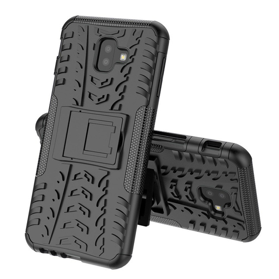 Huse pentru Samsung Galaxy J6+ Plus, Tire Armor, negru