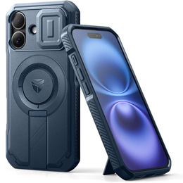 Carcasă blindată pentru iPhone 16, Dexnor CamProtect MagSafe, albastru