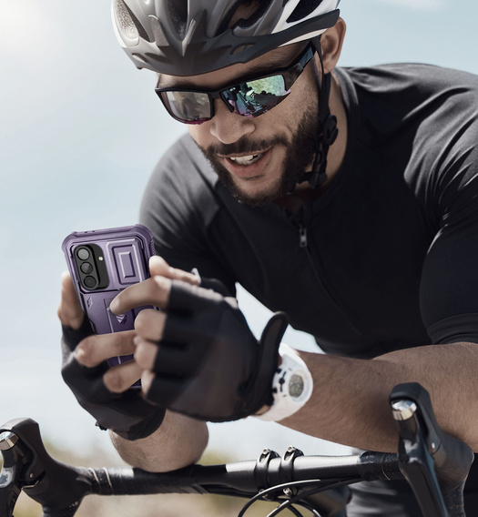 Husă blindată pentru Samsung Galaxy A56 5G, Dexnor Full Body (Two Frames), violet