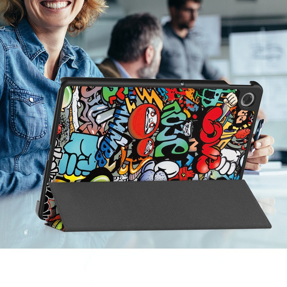 Husă pentru Lenovo Tab TB311FU, Smartcase, graffiti