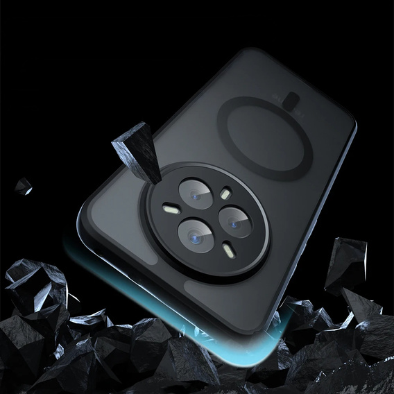 Husă pentru Realme 14 Pro 5G, pentru MagSafe, ERBORD Matt Case, negru