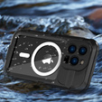 Carcasă impermeabilă IP68 pentru iPhone 14 Pro, SHELLBOX MagSafe, negru