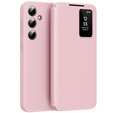 Husă cu clapetă pentru Samsung Galaxy A56 5G, Smart View Wallet, roz