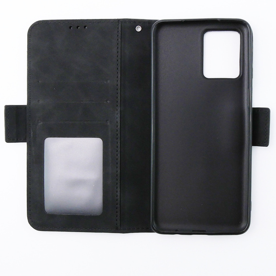 Cu clapetă pentru Motorola Moto G54 5G, Card Slot, negru