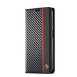 Carcasă cu clapetă pentru Samsung Galaxy S25 FE, Carbon LC.IMEEKE, negru