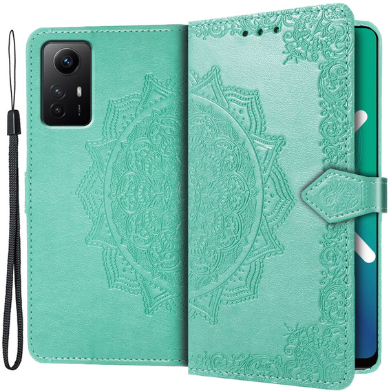 Cu clapetă pentru Xiaomi Redmi Note 12S, Mandala, verde