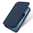 Husă Dux Ducis pentru iPhone 17, Skin Pro, cu flip cover, cu slot pentru carduri, albastru marin