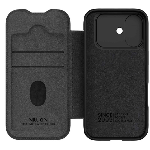 Husă flip NILLKIN CamShield Qin Pro pentru iPhone 17