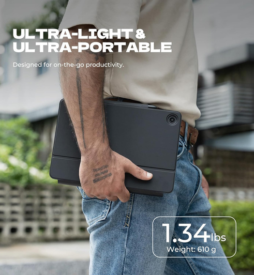 Carcasă magnetică Dexnor cu tastatură și touchpad pentru Samsung Galaxy Tab A9+