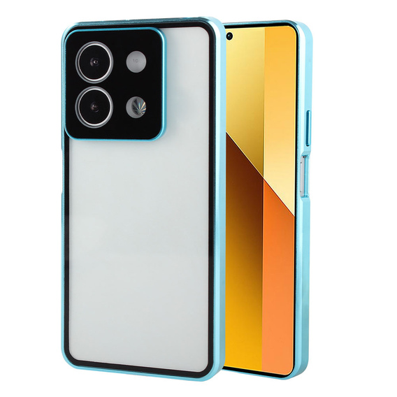 Husa pentru Xiaomi Redmi Note 13 5G, Magnetic Dual Glass, albastru