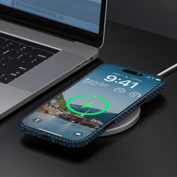 Husă ERBORD Full Kevlar MagSafe pentru iPhone 17 Pro Max