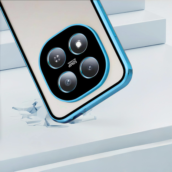 Husă magnetică dublă din sticlă pentru Xiaomi Redmi Note 15 Pro Plus 5G / Poco M8 Pro 5G