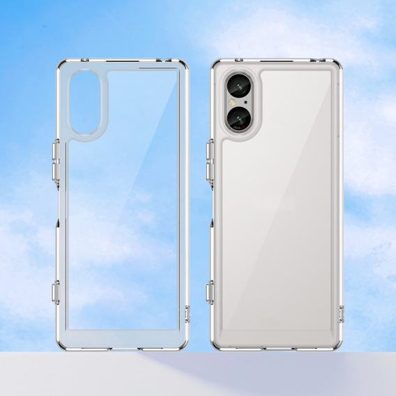 Huse pentru Sony Xperia 5 V, Fusion Hybrid, transparentă