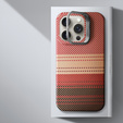 Carcasă pentru iPhone 15 Pro, cadru Kickstand, pentru MagSafe, Sunset Orange