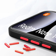 Husă din silicon pentru Xiaomi Redmi Note 14 Pro 5G /  Poco X7 5G, cu protecție pentru cameră, transparent / negru + sticlă călită 9H