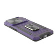 Carcasă blindată pentru Xiaomi Redmi Note 13 Pro 5G, CamShield Slide, violet + sticlă călită 9H