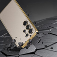 Huse pentru Samsung Galaxy S25 Ultra, GKK Leather, gri titan