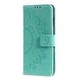 Cu clapetă pentru Oppo Reno6 5G, Mandala, verde