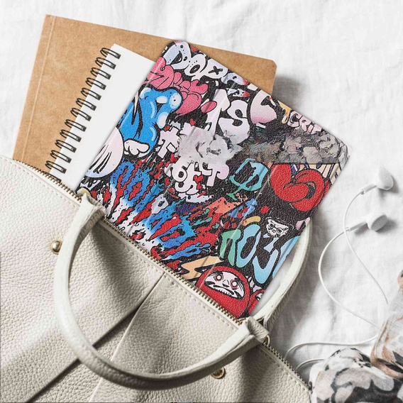 Husă pentru Lenovo Tab P11 Pro Gen 2 TB132FU TB132XU 11.2", cu clapetă, graffiti