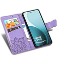 Carcasă cu clapetă pentru Oppo Reno 14, Butterfly, portofel, violet