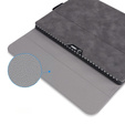 Huse pentru Microsoft Surface Go 3/Go 2/Go, Wallet Pen Slot, gri
