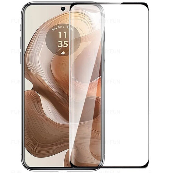 Sticlă călită 3D pentru Motorola Edge 50 Ultra, cadru negru