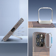Carcasă pentru iPhone 15 Pro, cadru Kickstand, pentru MagSafe, Sunset Grey