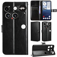 Cu clapetă pentru Nothing Phone 3 5G, Crazy Horse Wallet, negru
