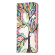 Cu clapetă pentru Motorola Moto G53 5G / G23 / G13, Wallet, tree of life, alb