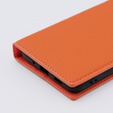 Husă din piele pentru Samsung Galaxy S20 Ultra, ERBORD Grain Leather, portocaliu