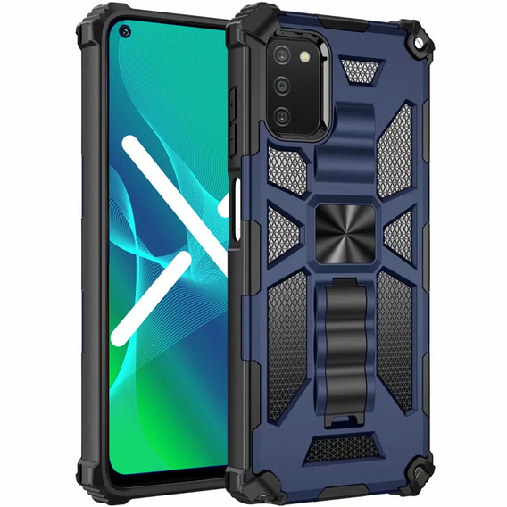 Huse pentru Samsung Galaxy A03s, Armor Kickstand, albastru