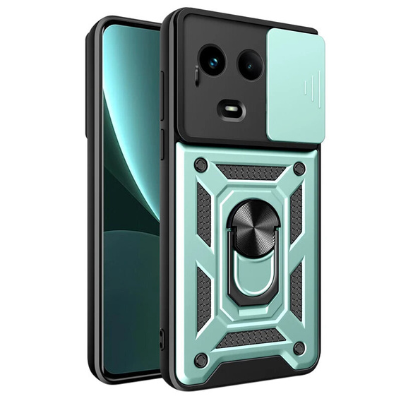 Husă blindată pentru Realme 11 5G, CamShield Slide, verde