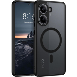 Husă pentru Xiaomi Poco X7 Pro 5G, pentru MagSafe, ERBORD Matt Case, negru