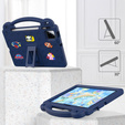 Husă pentru copii pentru Xiaomi Pad 7 / 7 Pro, Cute Patterns, cu suport, albastru închis