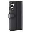 Husa cu clapetă pentru Samsung Galaxy A25 5G, Split Leather, negru