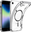 Husă pentru iPhone 7 / 8, Electro MagSafe, de argint + Sticlă pentru ecran