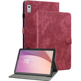 Huse pentru Lenovo Tab M9, Wallet Pen Slot, roșu
