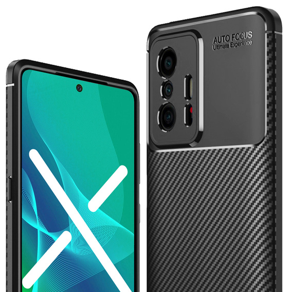 Huse pentru Xiaomi 11T / 11T Pro, Carbon Gel, negru
