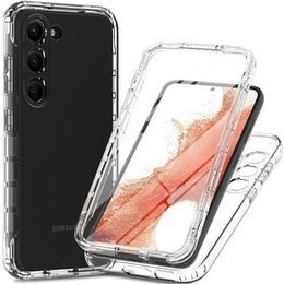 Carcasă pentru Samsung Galaxy S23, Shockproof, cu folie, transparentă