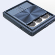 Huse pentru Samsung Galaxy S22 Ultra, Slide Camera, albastru