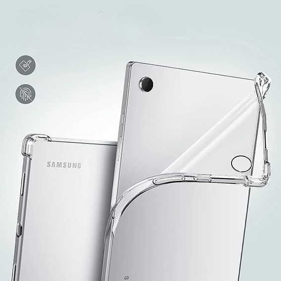 Husă pentru Samsung Galaxy Tab A9+, silicon, transparentă