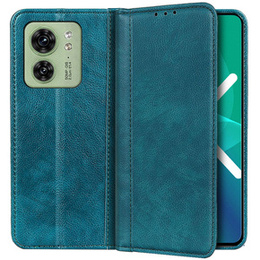 Huse pentru Motorola Edge 40 5G, Wallet Litchi Leather, verde