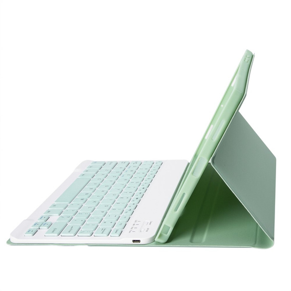 Carcasă + tastatură Samsung Galaxy Tab S6 Lite 10.4, Pen Slot, verde