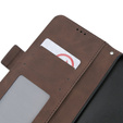 Cu clapetă pentru Oppo A79 5G, Card Slot, maro