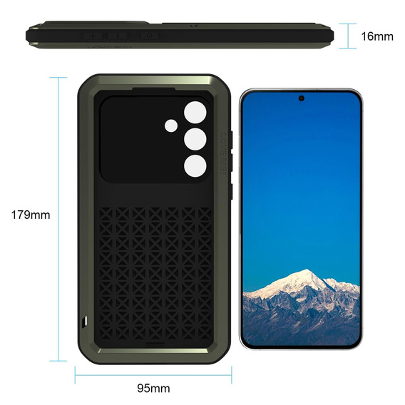 Husă blindată cu sticlă temperată pentru Samsung Galaxy S25 FE